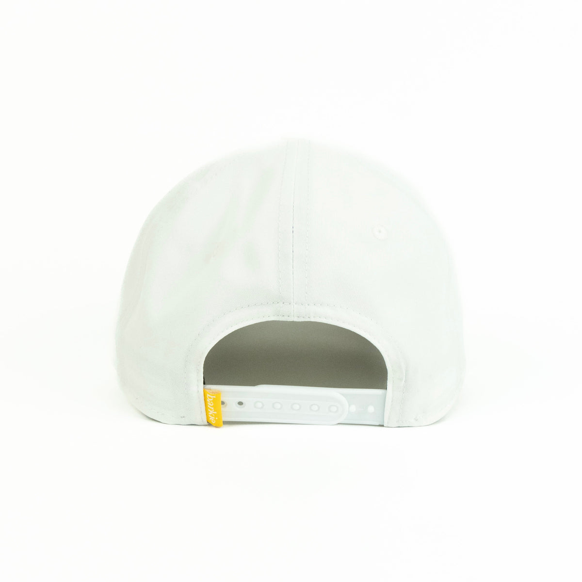 Tiger rope hat in white, 6-panel, back view | White / 6 Panel