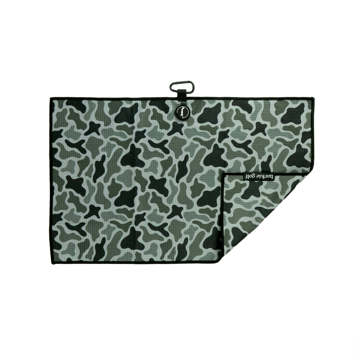 Camo golf towel in black, photo 2 | Black