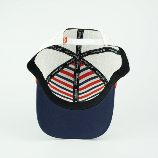 USA Performance (6 panel) Rope Hat - White/Navy