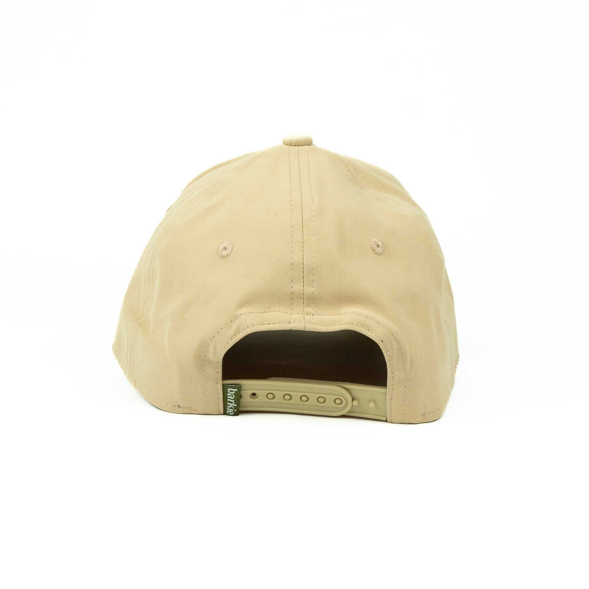 Trout rope hat in tan, 6-panel, back view | Tan / 6 Panel