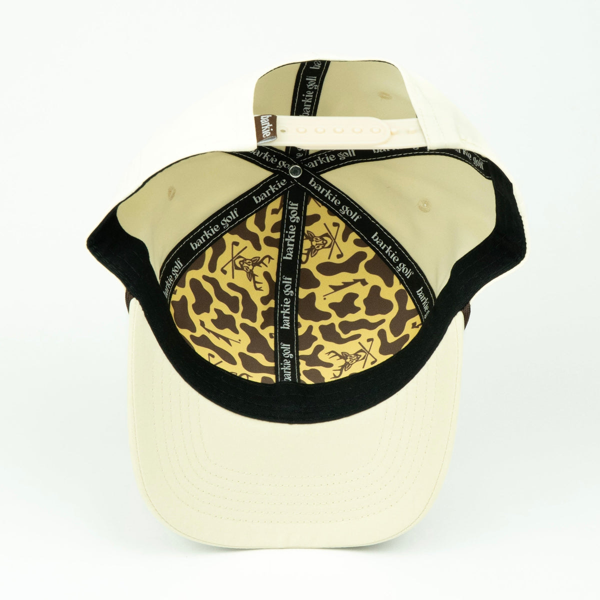 Buck rope hat in cream, 6-panel, inside view | Cream / 6 Panel