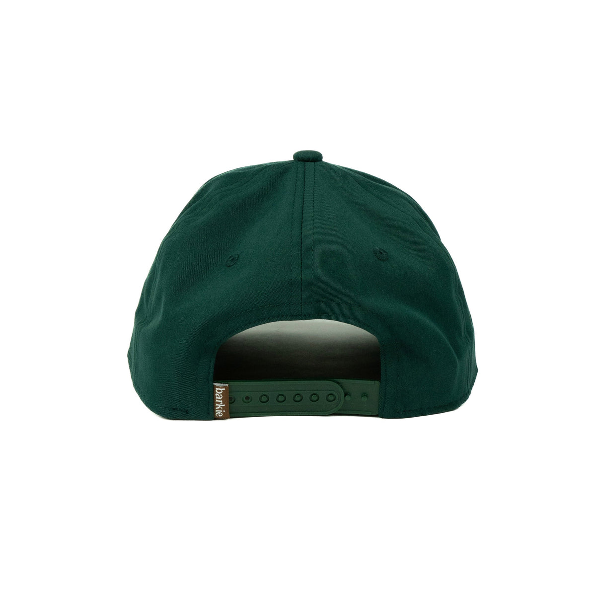 Buck rope hat in green, 5-panel, back view | Green / 5 Panel