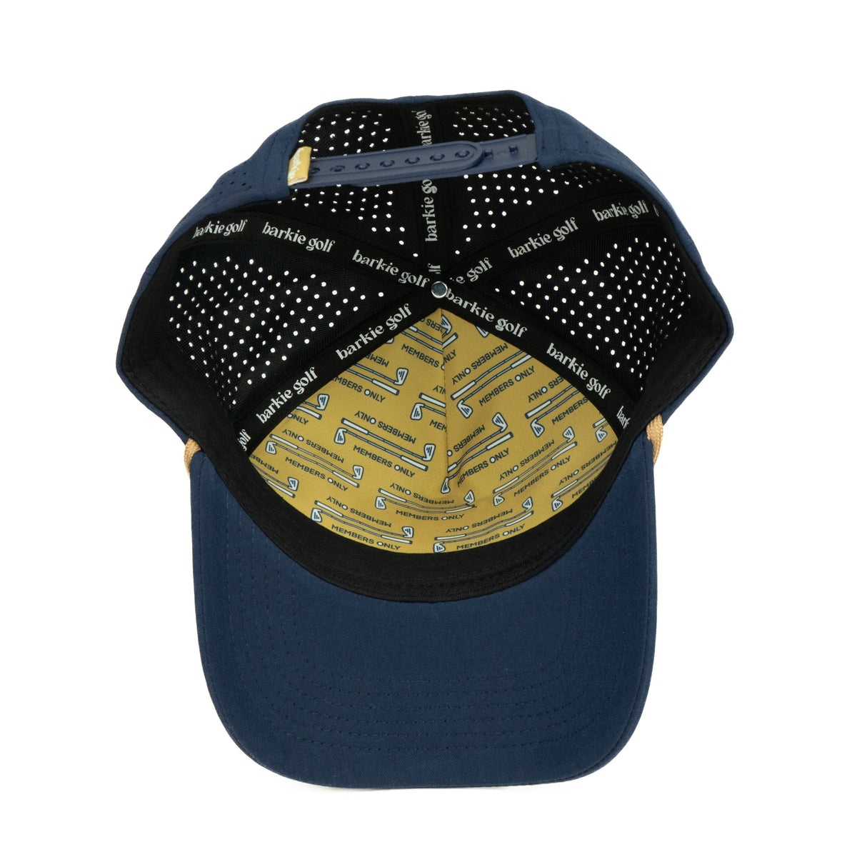 DGC rope hat in navy, inside view | Navy