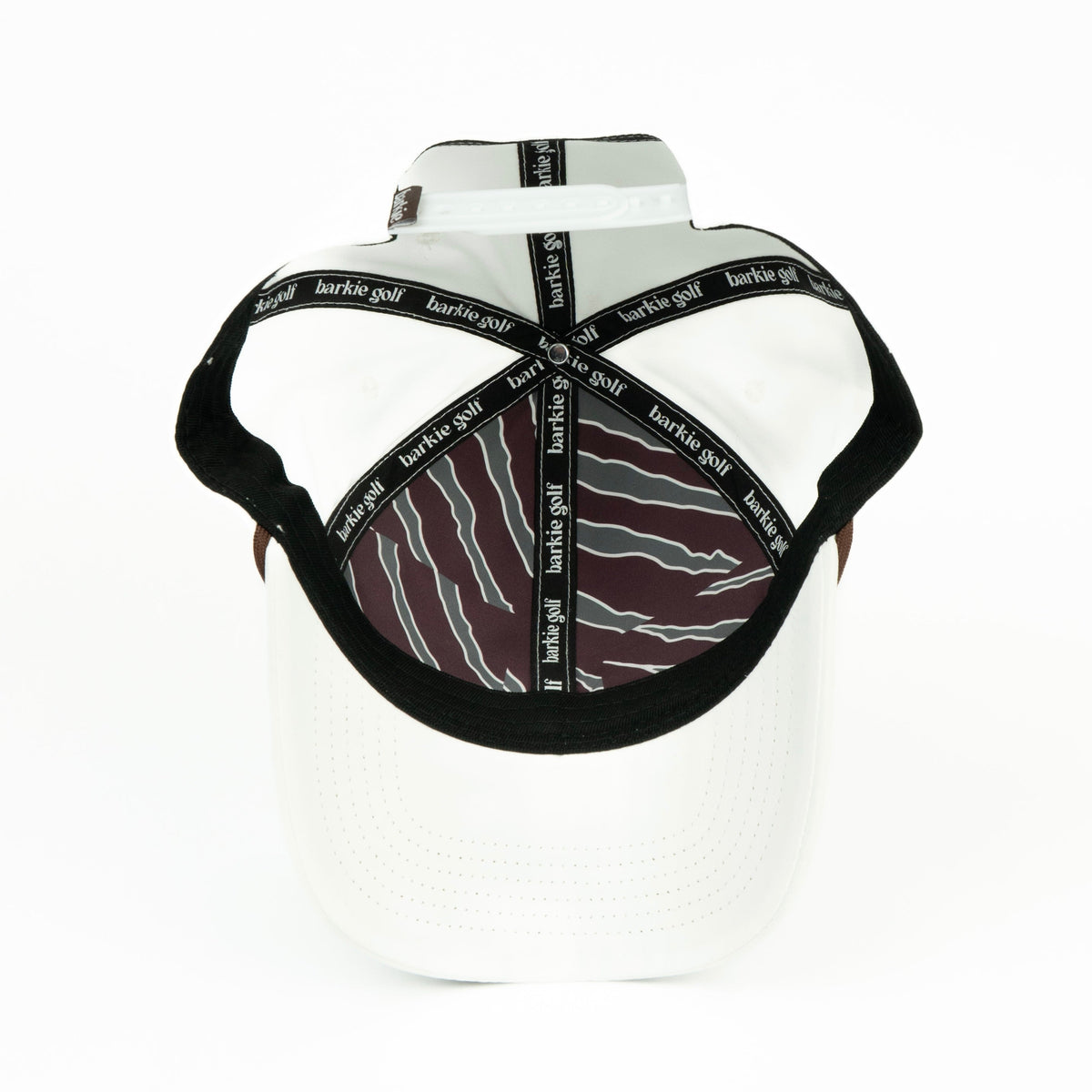 Bear rope hat in white, 6-panel, inside view | White / 6 Panel