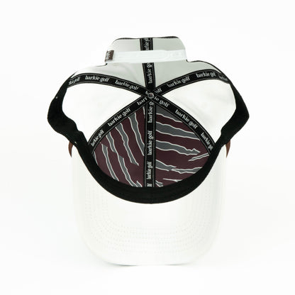 Bear rope hat in white, 6-panel, inside view | White / 6 Panel