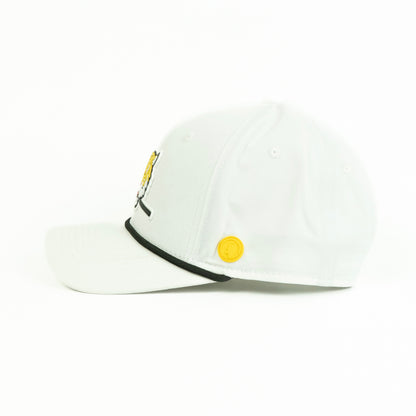 Tiger Performance (6 panel) Rope Hat - White