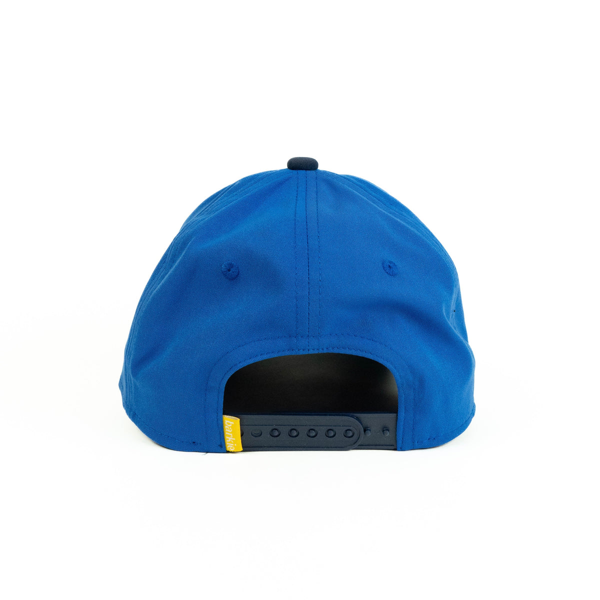 Trumpet rope hat in blue and navy, 6-panel, back view | Blue/Navy / 6 Panel