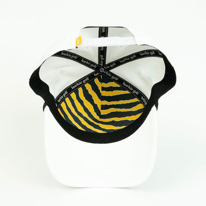 Tiger rope hat in white, 5-panel, inside view | White / 5 Panel