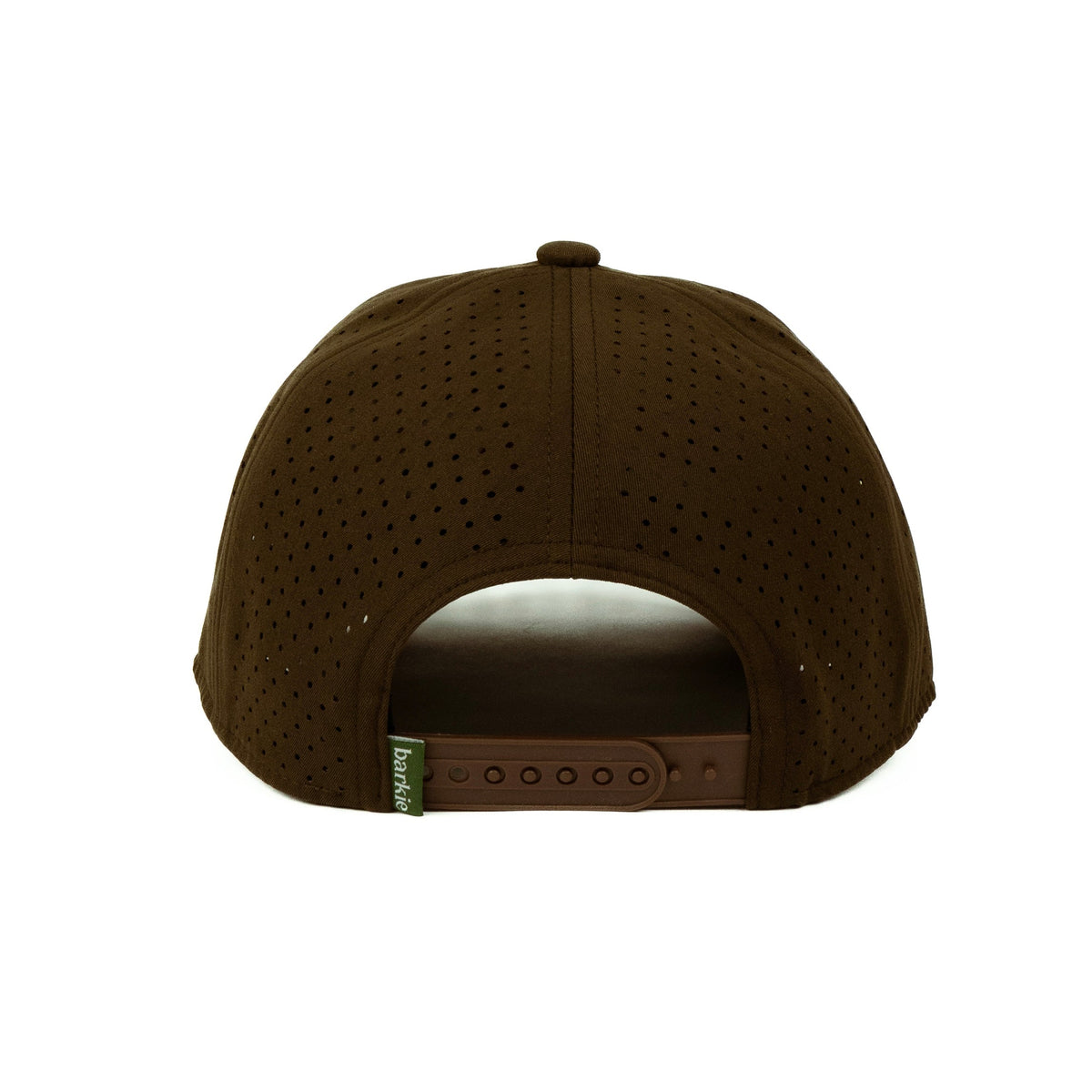Duck rope hat in brown, 6-panel, back view | Brown / 6 Panel