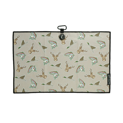 Sportsman golf towel in tan, photo 1 | Tan