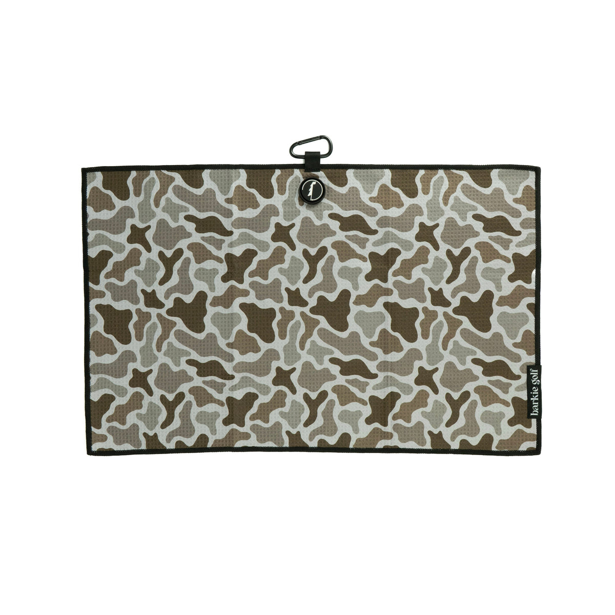 Camo golf towel in brown, photo 1 | Brown