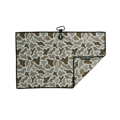 Camo golf towel in brown, photo 2 | Brown