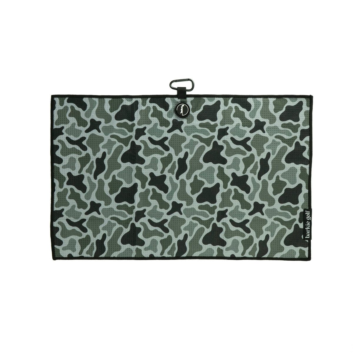 Camo golf towel in black, photo 1 | Black