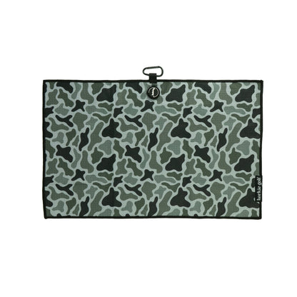 Camo golf towel in black, photo 1 | Black