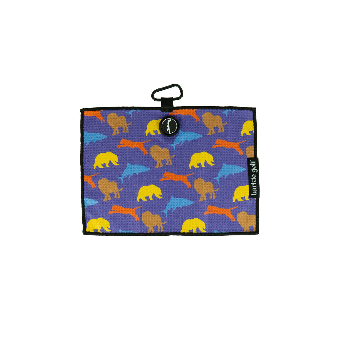 The Greats kid golf towel in purple pattern, photo 1 | Purple