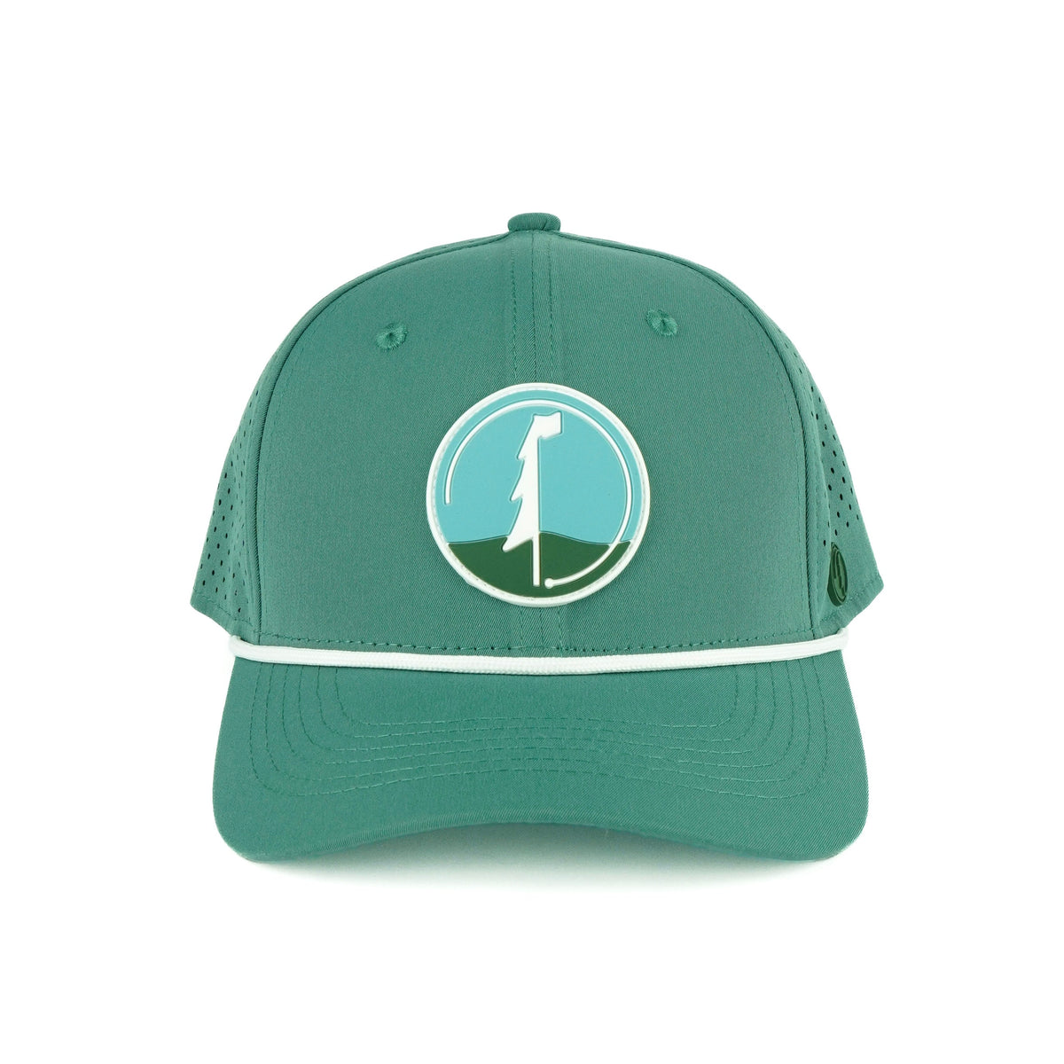Big Sky rope hat in teal, 6-panel, front view | Teal / 6 Panel