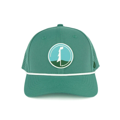 Big Sky rope hat in teal, 6-panel, front view | Teal / 6 Panel