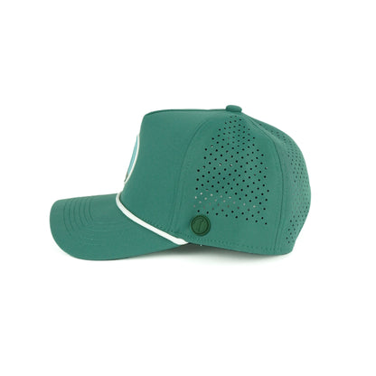 Big Sky rope hat in teal, 5-panel, side view | Teal / 5 Panel