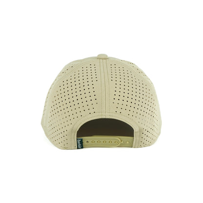 Big Sky rope hat in tan, 6-panel, back view | Tan / 6 Panel