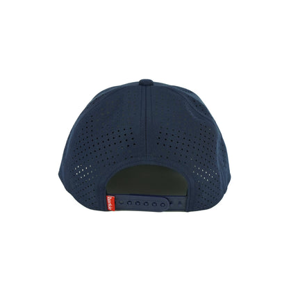 Tee Box rope hat in navy, 6-panel, back view | Navy / 6 Panel