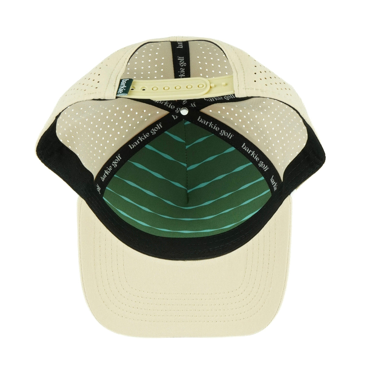Big Sky rope hat in tan, 5-panel, inside view | Tan / 5 Panel