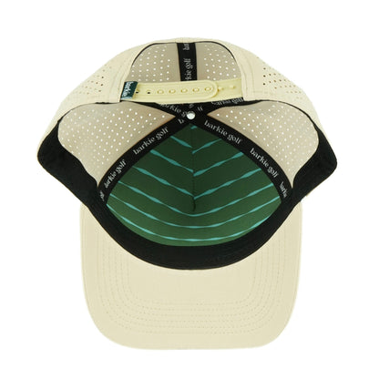Big Sky rope hat in tan, 5-panel, inside view | Tan / 5 Panel