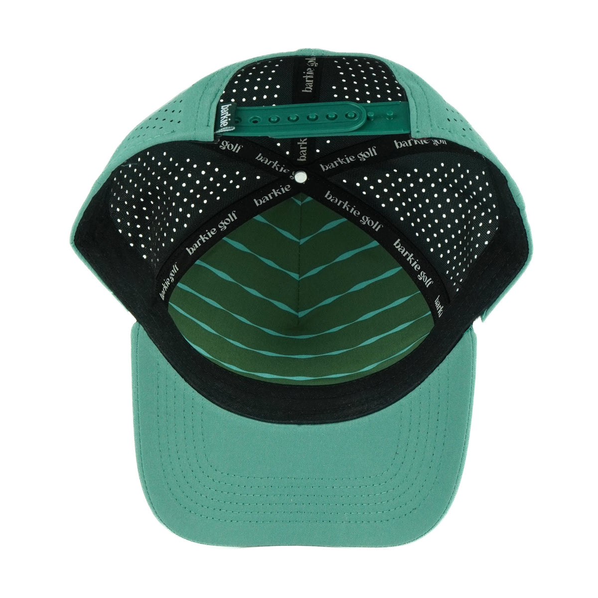 Big Sky rope hat in teal, 5-panel, inside view | Teal / 5 Panel