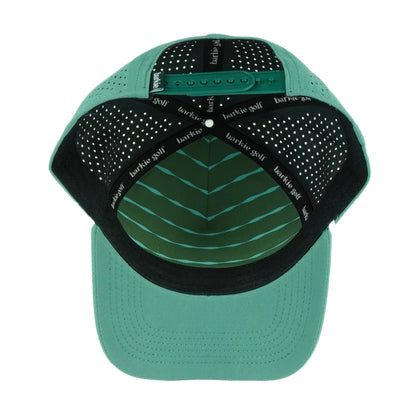 Big Sky rope hat in teal, 5-panel, inside view | Teal / 5 Panel