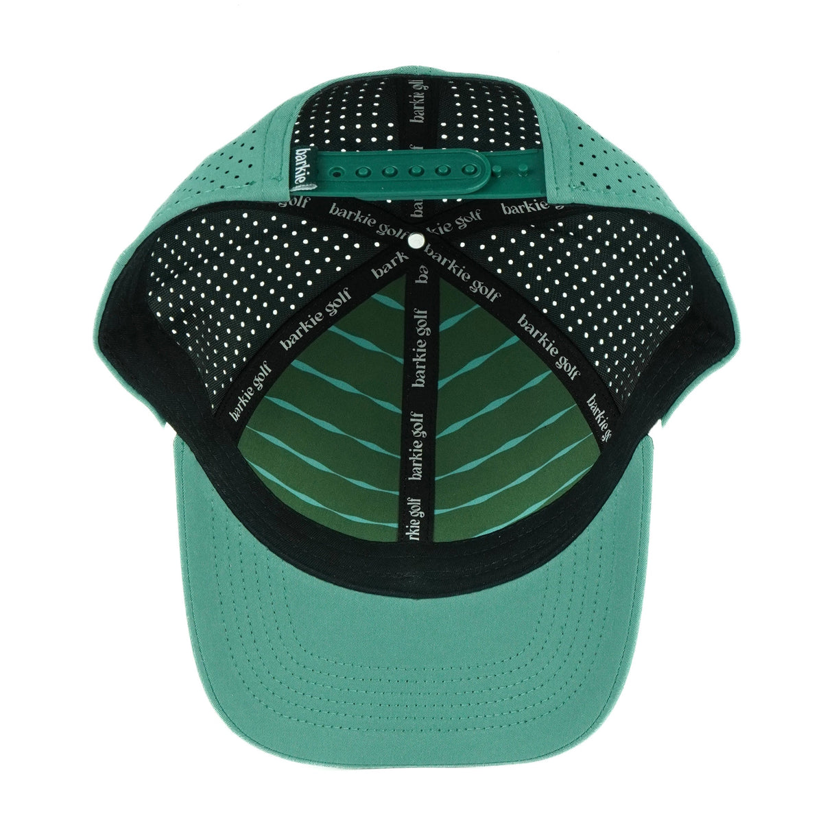 Big Sky rope hat in teal, 6-panel, inside view | Teal / 6 Panel