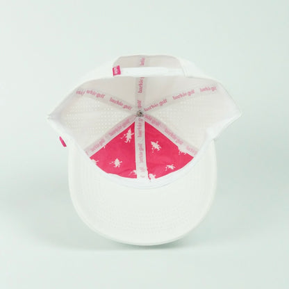 Barkie Girl Performance Dad Hat - White