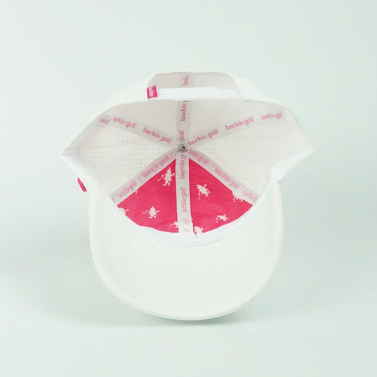 Barkie Girl Performance Dad Hat - White