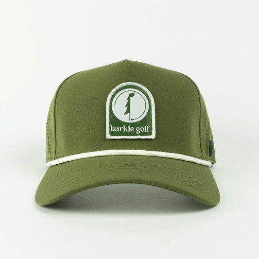 Barkie Patch Performance Rope Hat - Olive