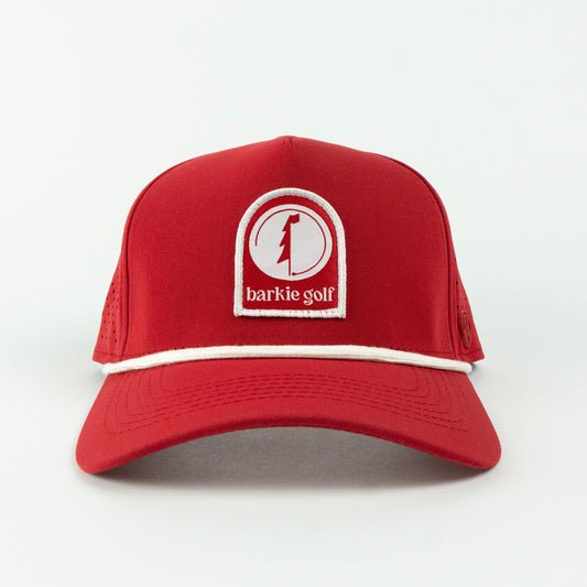Barkie Patch Performance Rope Hat - Red