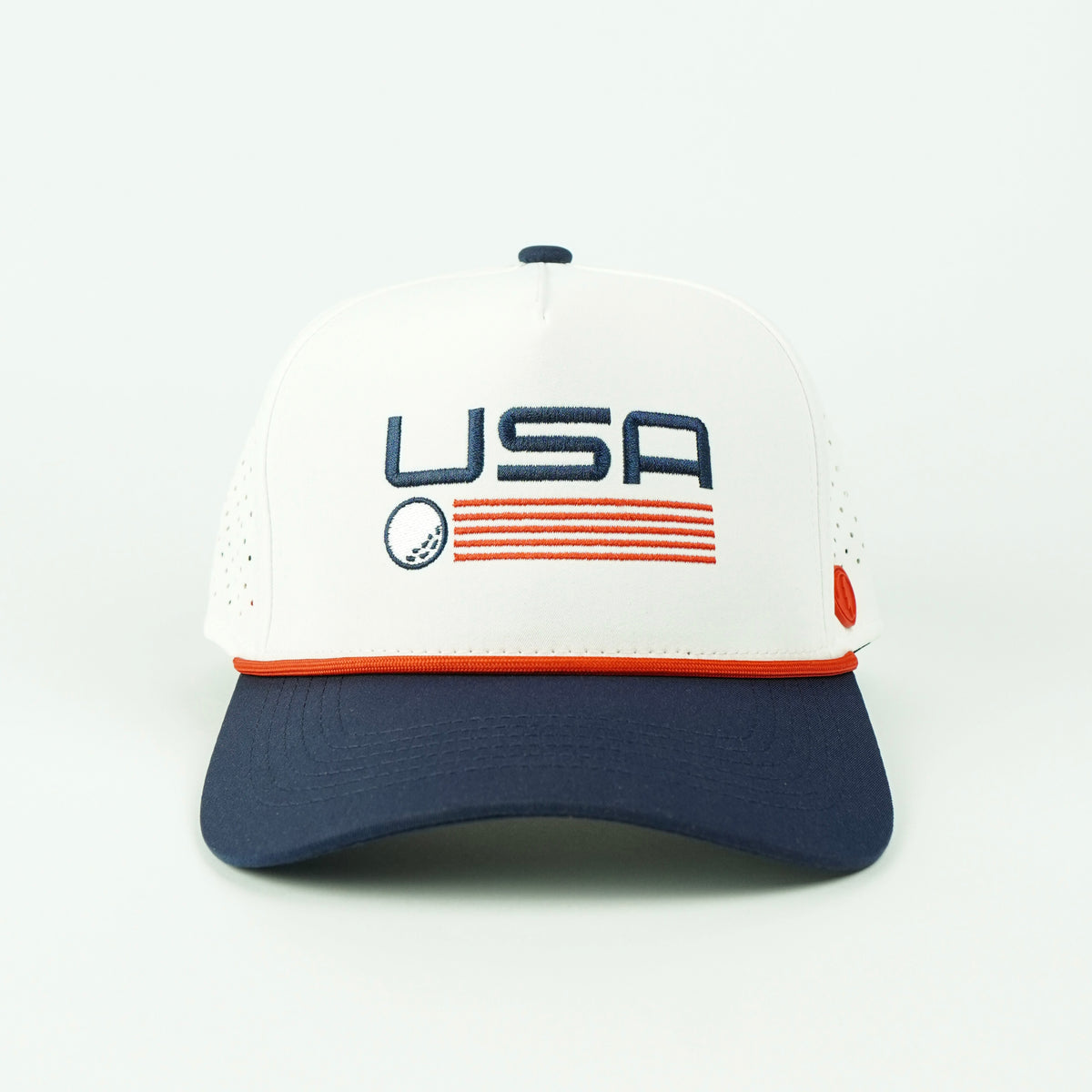 USA Performance Rope Hat - White/Navy