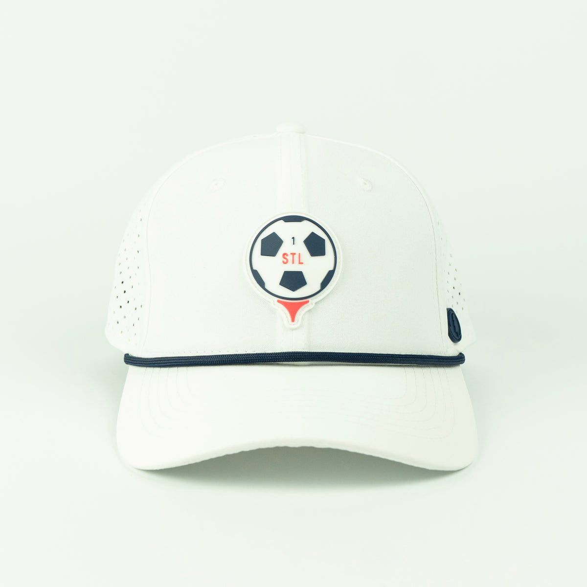 Pitch Performance (6 panel) Rope Hat - White