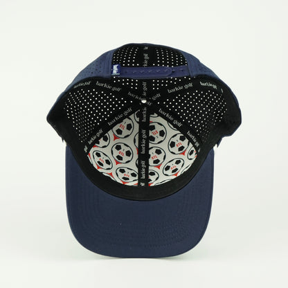 Pitch rope hat in navy, 6-panel, inside view | Navy / 6 Panel