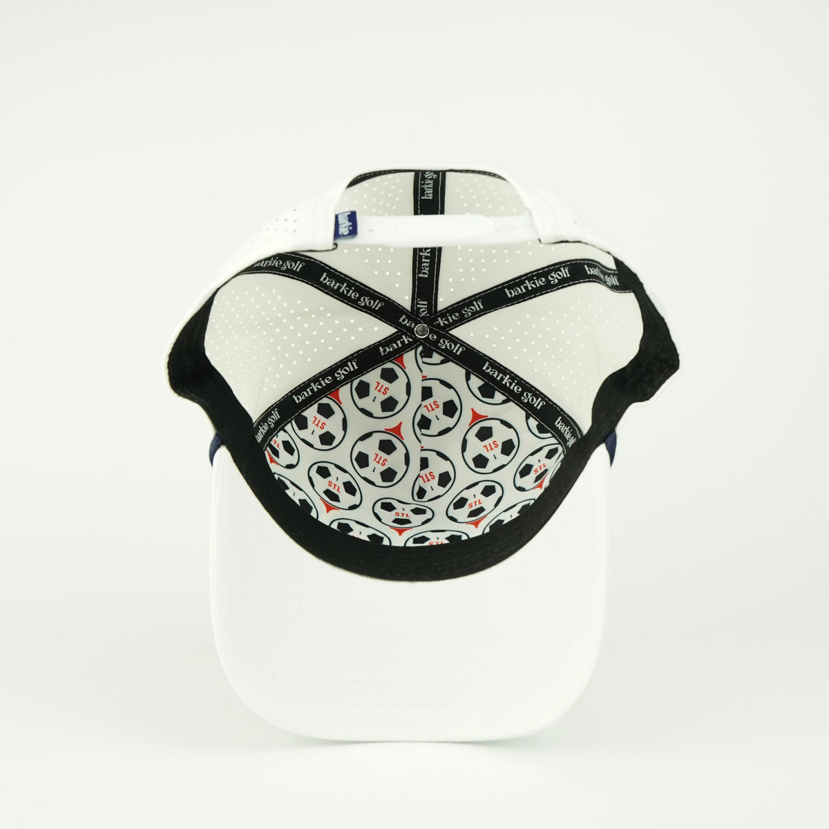 Pitch rope hat in white, 5-panel, inside view | White / 5 Panel
