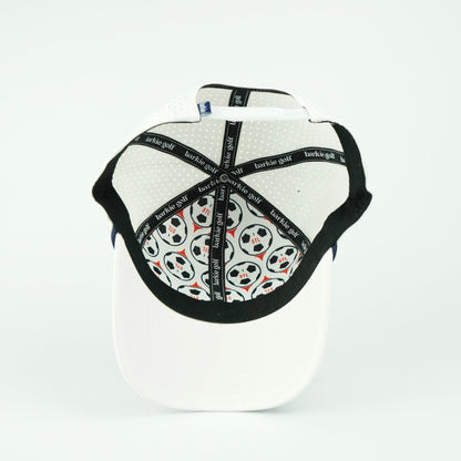 Pitch rope hat in white, 6-panel, inside view | White / 6 Panel