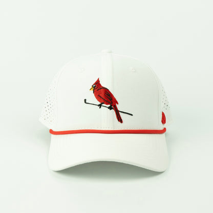 Birdie Performance (6 panel) Rope Hat - White