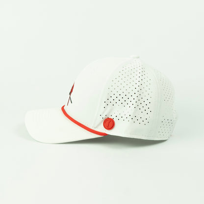 Birdie Performance (6 panel) Rope Hat - White