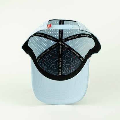 Birdie rope hat in powder blue, 6-panel, inside view | Powder Blue / 6 Panel