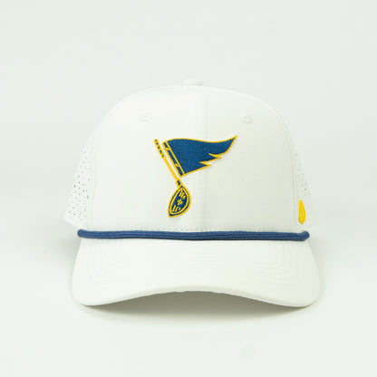 Big Stick Performance (6 panel) Rope Hat - White