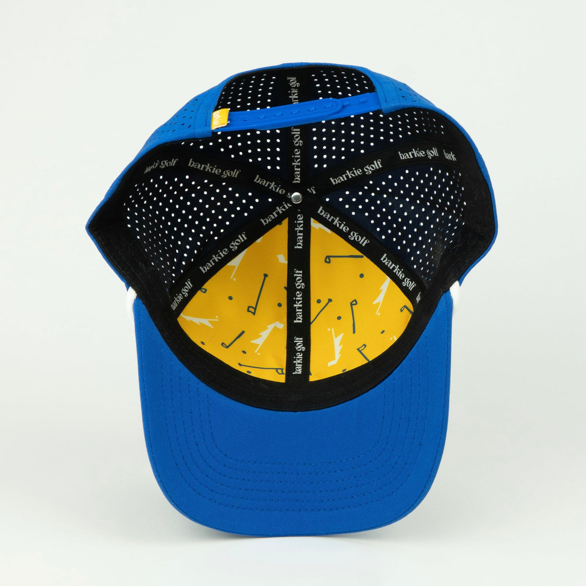 Big Stick rope hat in blue, 6-panel, inside view | Blue / 6 Panel