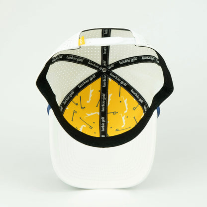 Big Stick rope hat in white, 6-panel, inside view | White / 6 Panel