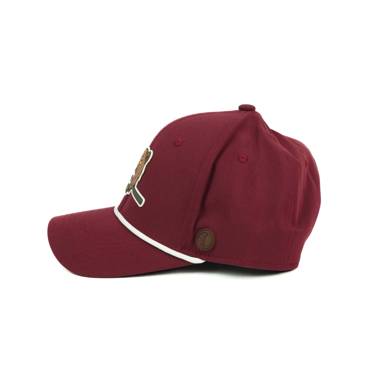 Bear Performance (6 panel) Rope Hat - Maroon