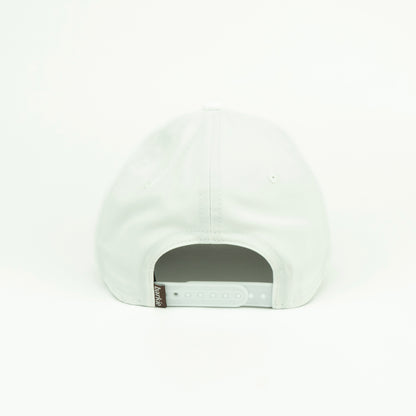 Bear Performance (6 panel) Rope Hat - White
