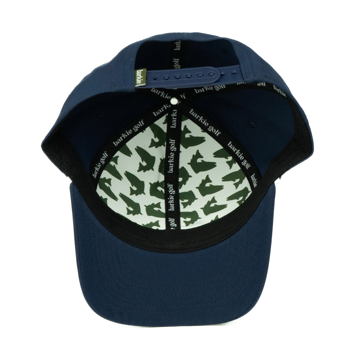 Trout rope hat in navy, 6-panel, inside view | Navy / 6 Panel